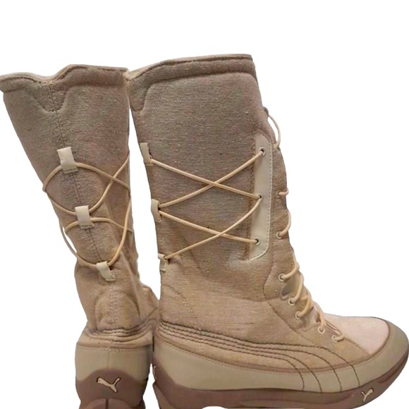 Puma Wrap Around Lace Up Mojave Desert Winter Sneaker Boots, Sz 9 - Picture 3 of 13